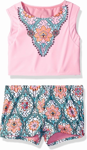 VIGOSS girls Super Sweet Crop TopBikini Set