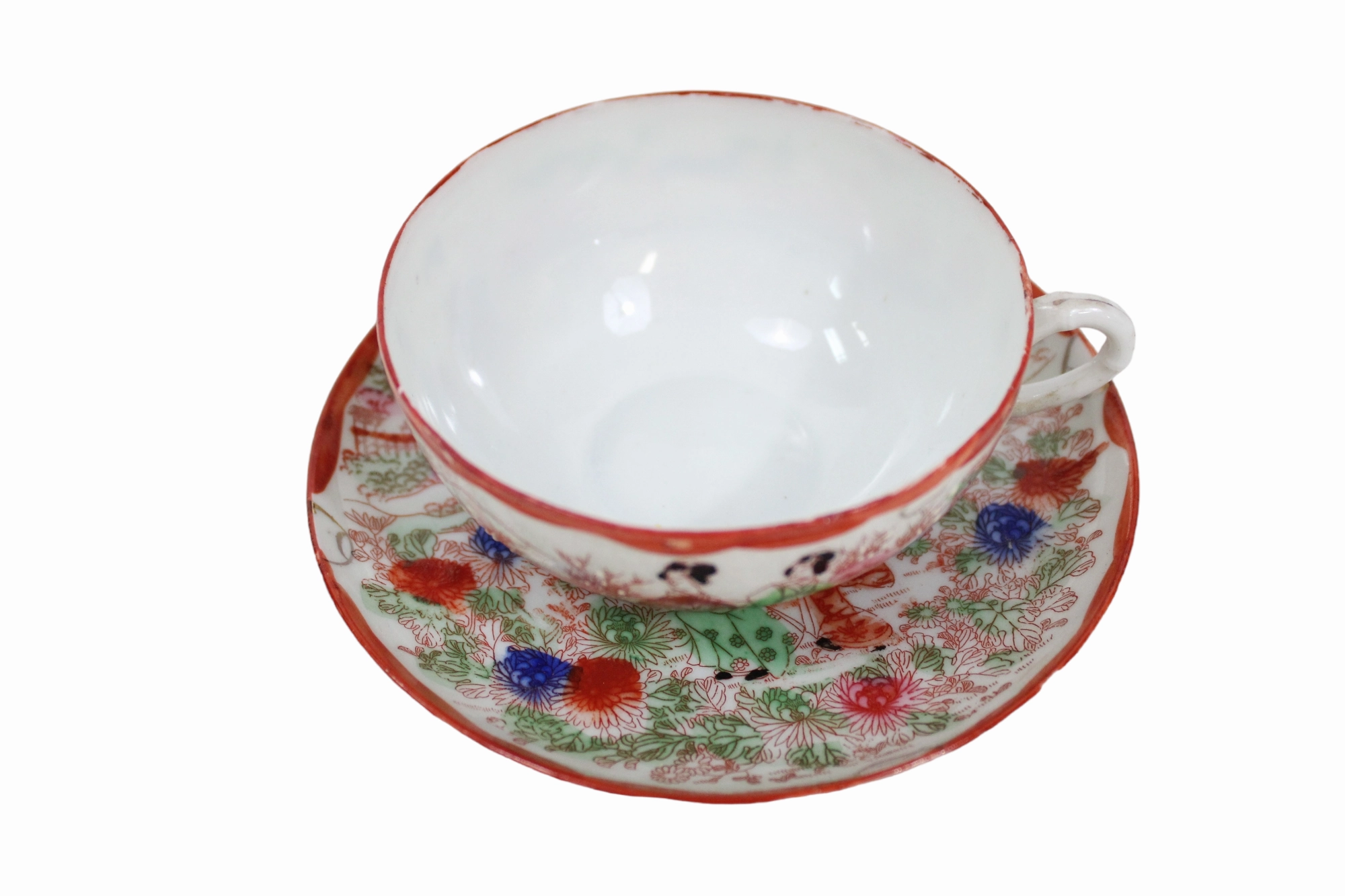 Vintage Geisha Painted Teacup