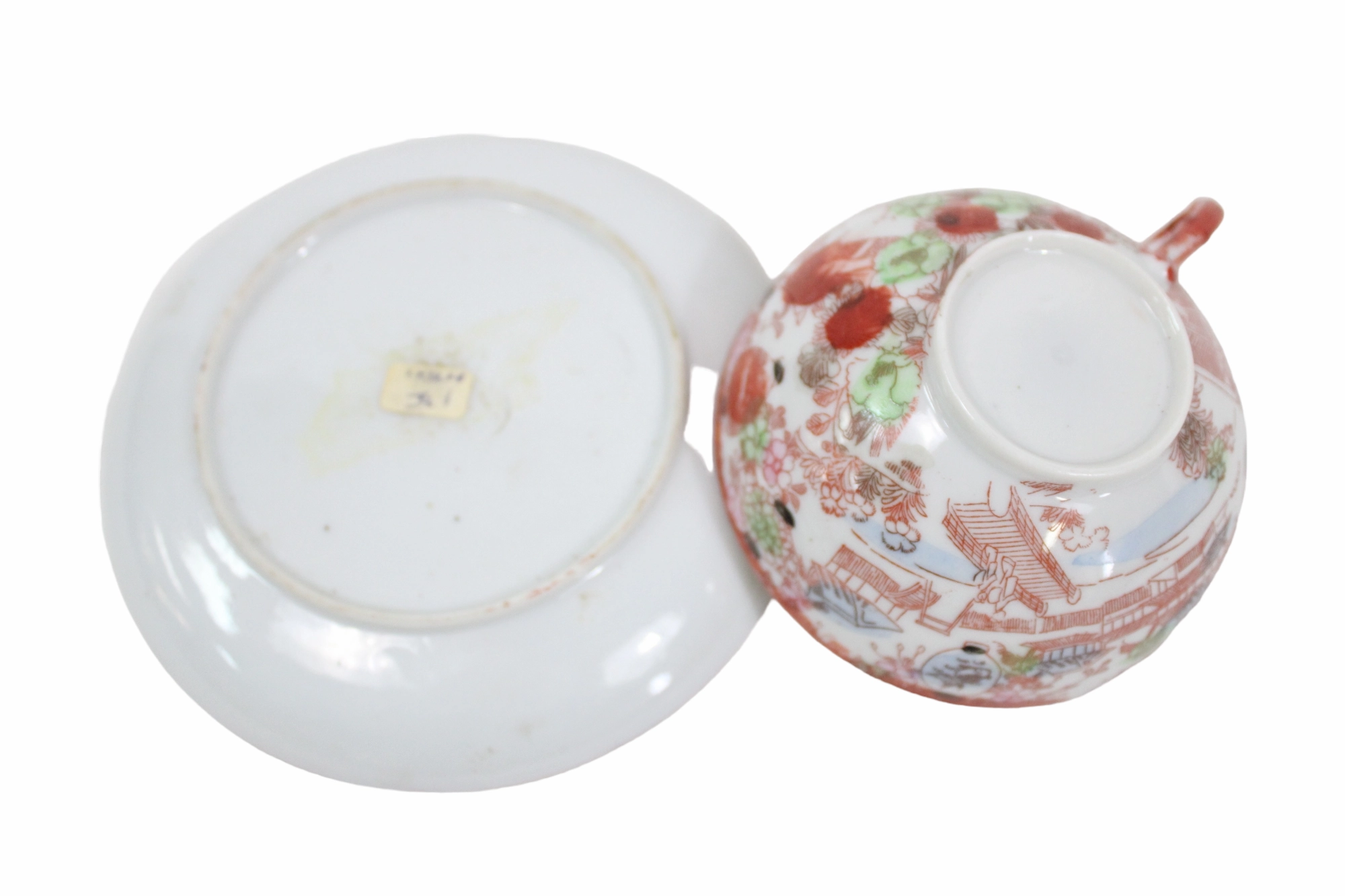 Vintage Geisha Painted Teacup
