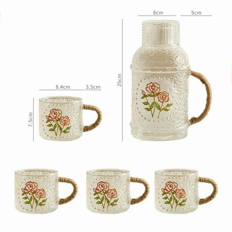 Vintage Teapot Set - Embossed Kettle Collection