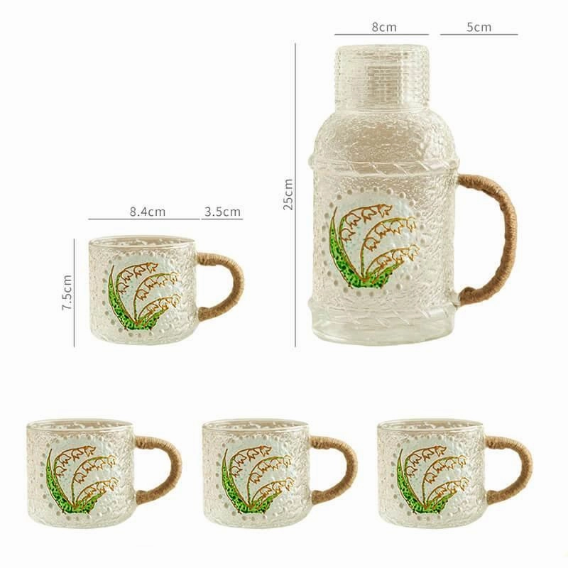 Vintage Teapot Set - Embossed Kettle Collection