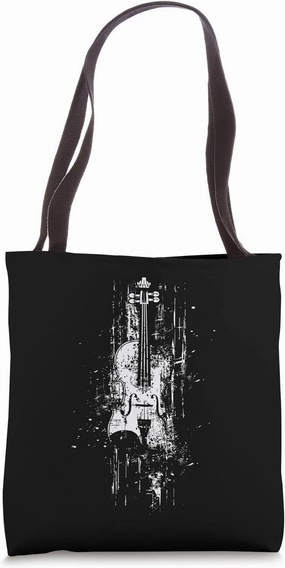 Violin Drawing Fiddler Tote Bag