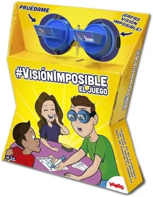 #VisiónImposible - El Juego - Spanish Language Version - Complete Fun Challenges with Upside Down Goggles for Ages 8 , 2-6 Players