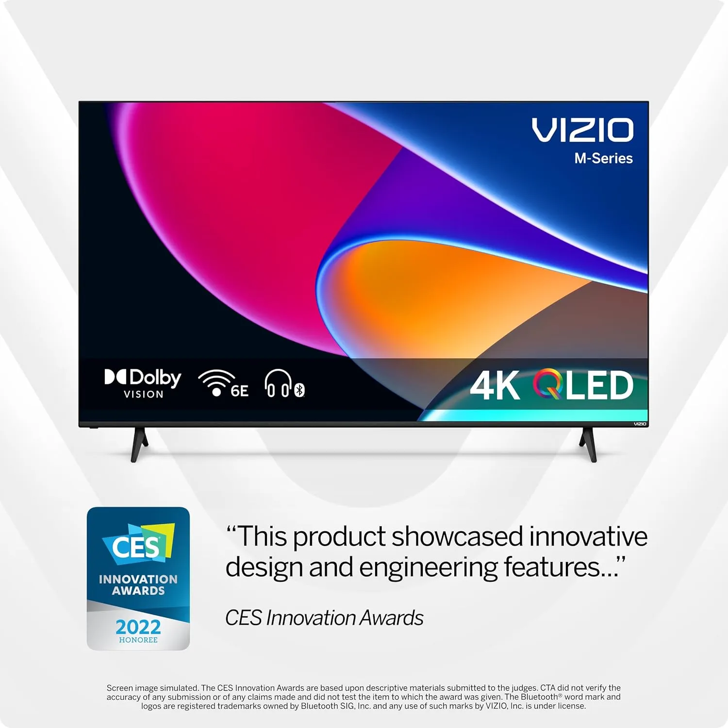 VIZIO 43-inch MQ6 Series 4K QLED HDR Smart TV w/Dolby Vision, WiFi 6E, Bluetooth Headphone Capable, AMD FreeSync & Alexa Compatibility, M43Q6M-K04, 2023 Model