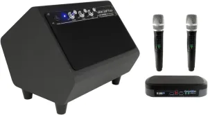 VOCOPRO SmartOke-Pro DSP Karaoke Mixer with Two Wireless Microphones 2.1 Powered Vocal Speaker 100-Watt Built-in Subwoofer for Smart TV and Tablet