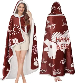 Wearable Blanket Hoodie for Mama, Oversized Blanket Hoodies for Women Mom