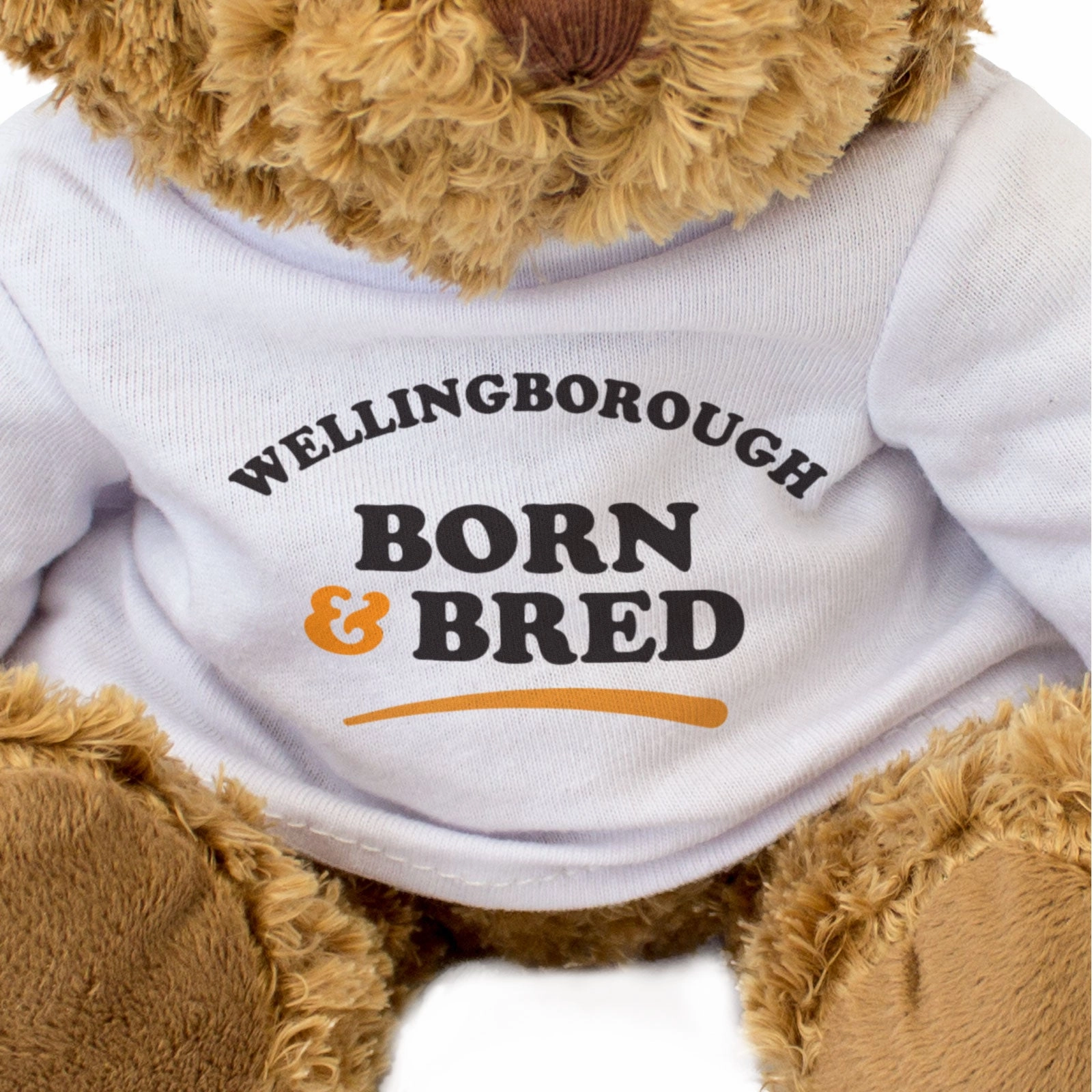WELLINGBOROUGH BORN & BRED - Teddy Bear - Cute Cuddly Soft - Gift Present