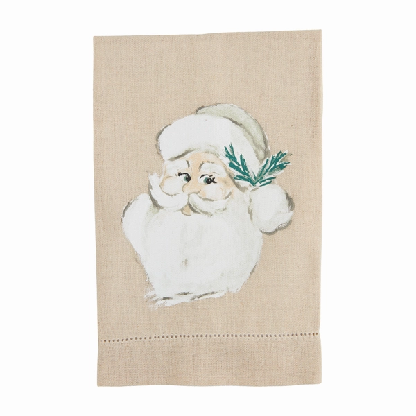 White Xmas Painted Towel