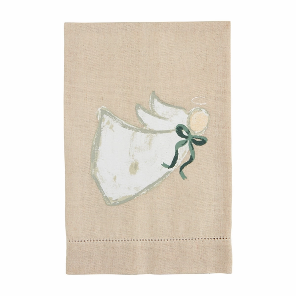 White Xmas Painted Towel