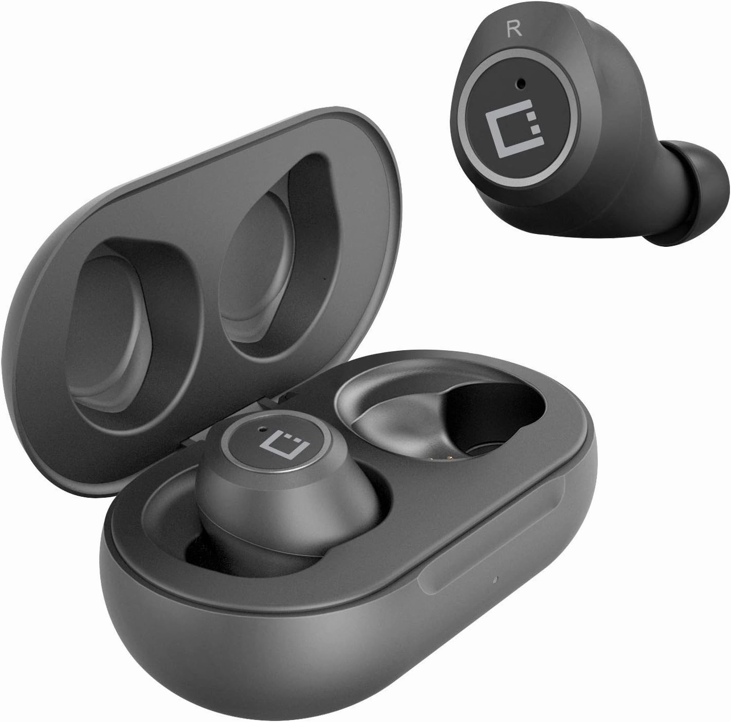 Wireless V5 Bluetooth Earbuds Compatible with Micromax Unite 2 with Charging case for in Ear Headphones. (V5.0 Black)