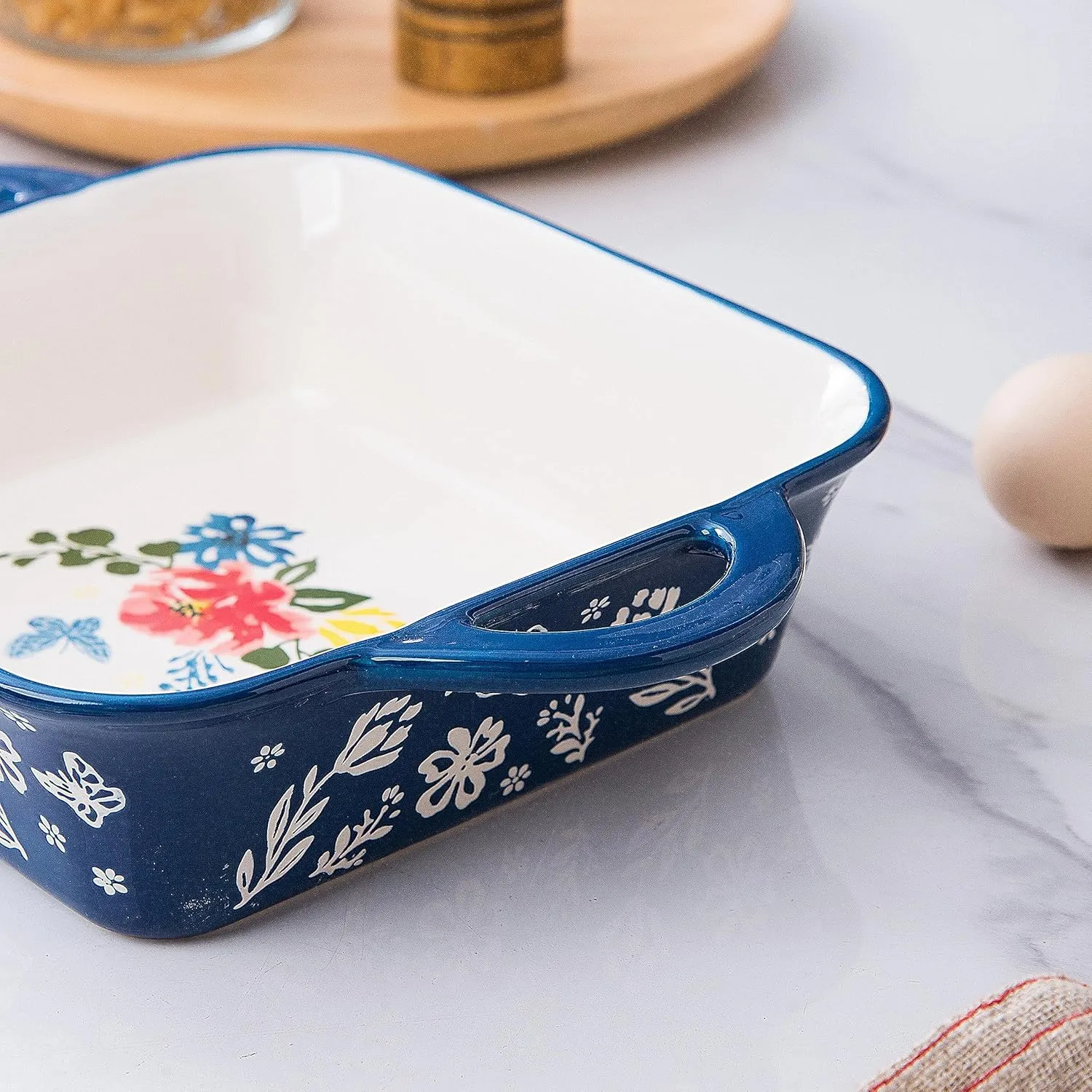 Wisenvoy 8x8 Baking Pan Brownie Pan Casserole Dish Ceramic Baking Dish Casserole Dishes For Oven Square Baking Pan