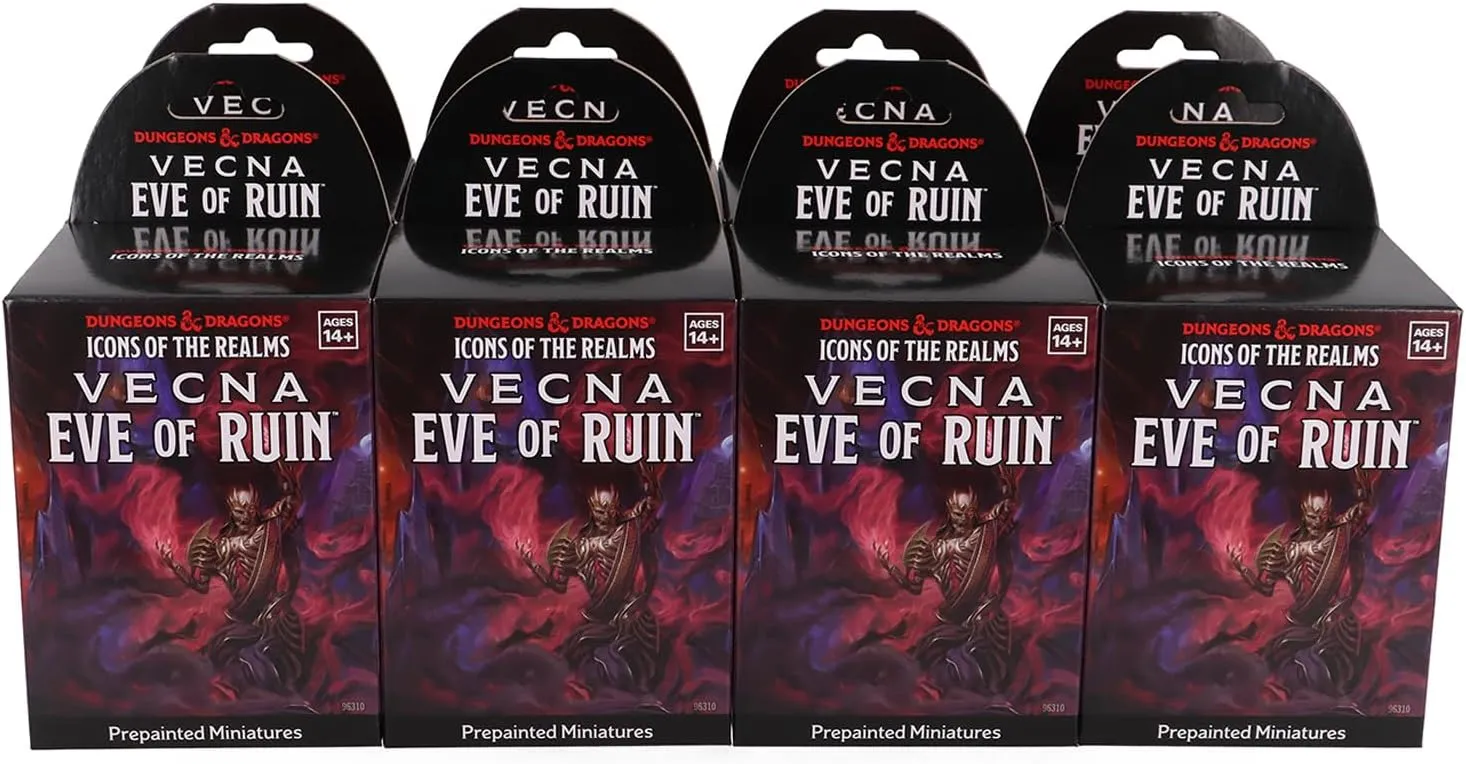 WizKids D&D Icons of The Realms: Vecna: Eve of Ruin - 8 ct. Booster Brick (Set 32)