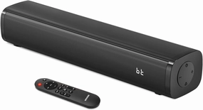 Wohome 2.1ch Small Sound Bars for TV with 6 Levels Voice Enhancement, Built-in Subwoofer, 16 Inches Bluetooth 5.3 Soundbar Speakers with Optical/AUX/USB Connection, S100