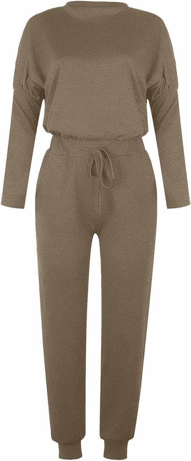 Women's Casual Pullover 2 Piece Outfits Breathable Skin Friendly Loungewear Sets Outdoor Sports Casual Sweatsuits Set