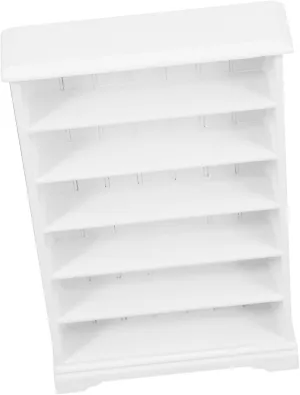Wooden Dollhouse Bookshelf Miniature Furniture Scale Elegant Storage for Dollhouse Decor for Organizing Mini Books and Accessories