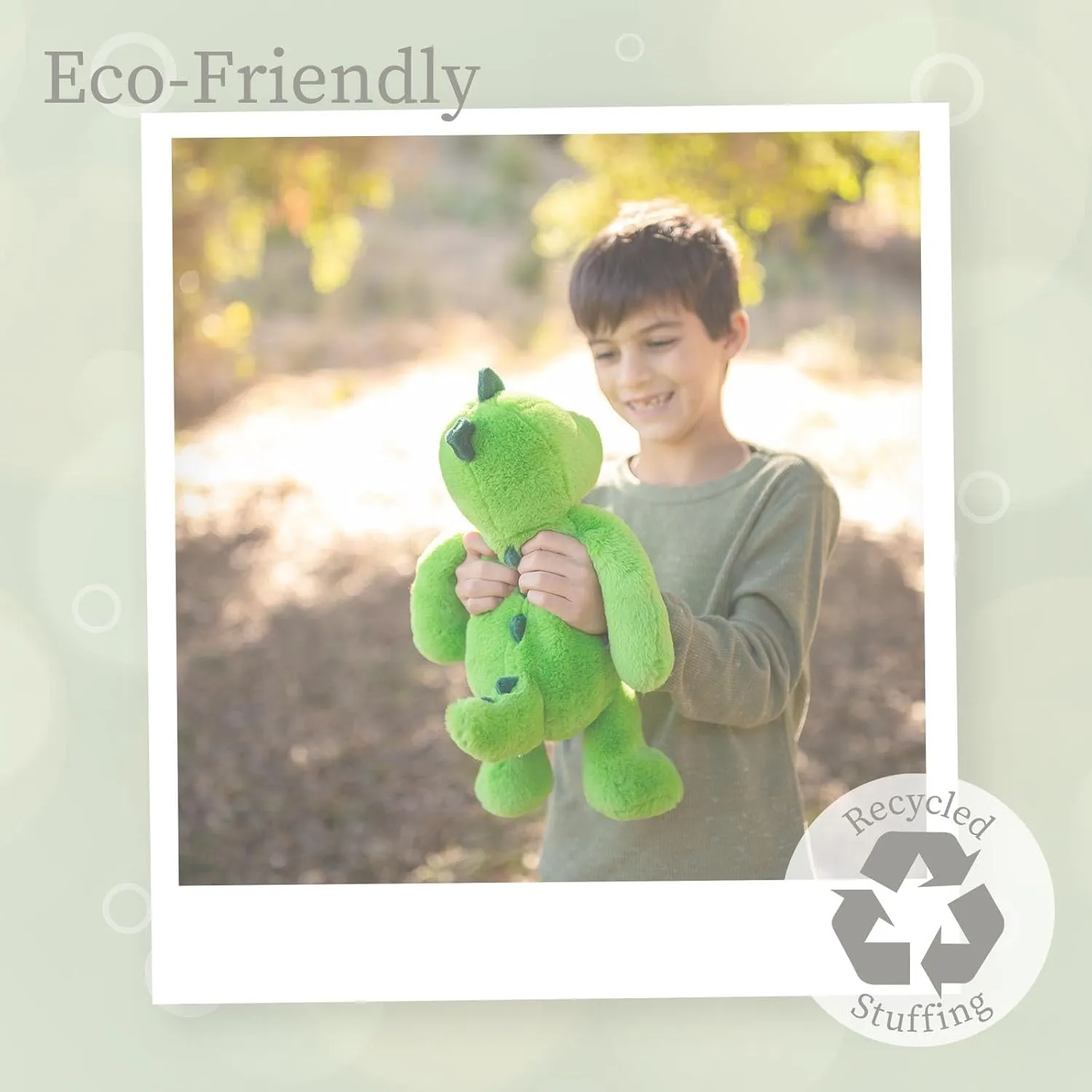 World's Softest Plush Green Dinosaur, Lushee, Large, 16" Stuffed Animal for Baby, Toddler, Kids, Adults - Dinosaur Plush Toy-Adorable Toy Made from Kid-Friendly, Quality Materials