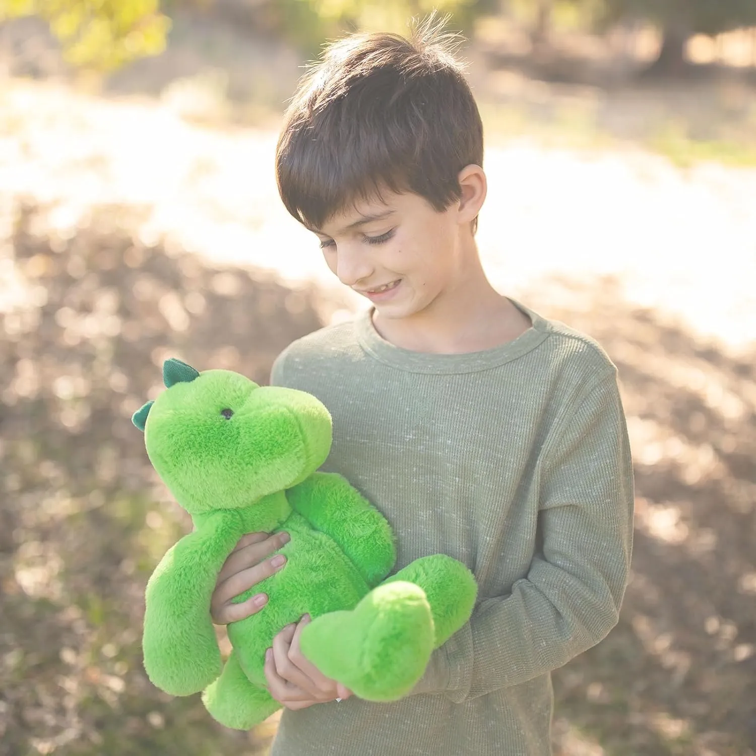World's Softest Plush Green Dinosaur, Lushee, Large, 16" Stuffed Animal for Baby, Toddler, Kids, Adults - Dinosaur Plush Toy-Adorable Toy Made from Kid-Friendly, Quality Materials