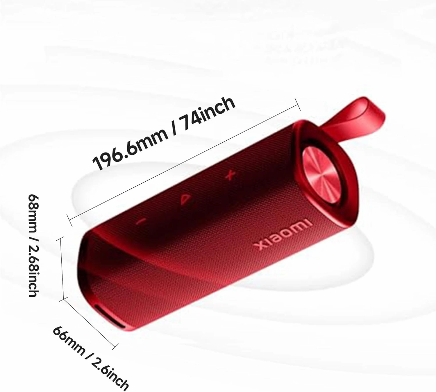 Xiaomi Portable Bluetooth Speaker (30W), Sound, True Wireless Stereo, Bluetooth 5.4, IP70 Waterproof, Long Time Playback, Red