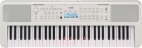 Yamaha 61-Key Portable Keyboard with Lighted Keys for Easy Learning, Music Rest, and Power Adapter EZ310