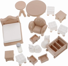 Yardwe 1 Set Miniature Dollhouse Furniture DIY Accessory Kit for Bedroom Living Dining Compact Design for Imaginative Play Expandable Fun Dollhouse Miniatures