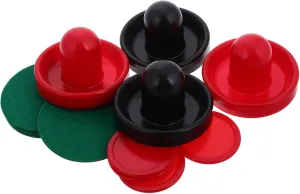 YARNOW 1 Set Tabletop Air Hockey Game with Pucks Portable Paddles for Indoor Fun for Family Gatherings and Festivals Sturdy Friendly Design