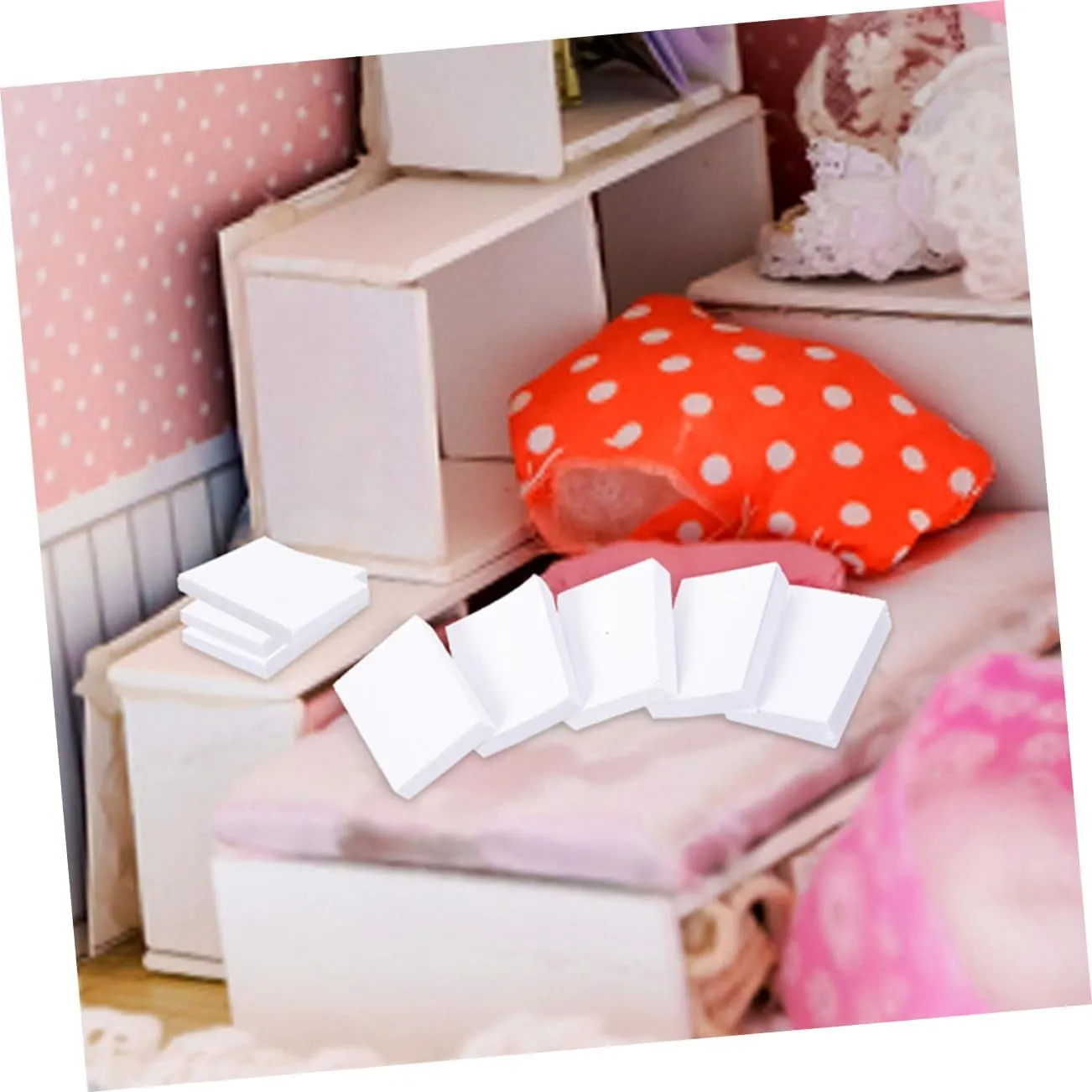 YARNOW 3sets 60pcs Dollhouse Mini Books Kit Blank Decorative DIY Books for Doll House Decoration Compact Lightweight Model Accessories for Unique Miniature Scenes 60pcs*3