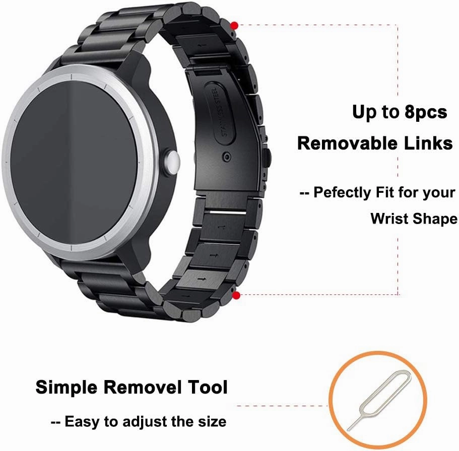 YEEJOK Vivoactive 5/3 Watch Bands Replacement, 20mm Nylon Watch Strap  Metal Watch Band Compatible for Garmin Venu/Garmin Vivoactive 3 Music/Forerunner 645/245 Smartwatch