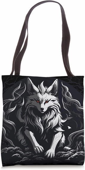 Yokai figurine from Japan - Dark kitsune Tote Bag