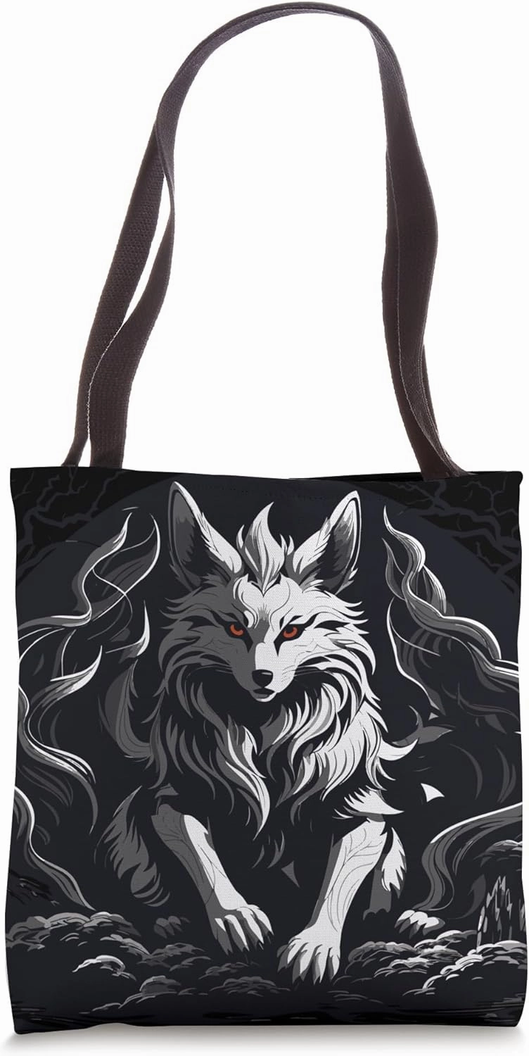 Yokai figurine from Japan - Dark kitsune Tote Bag