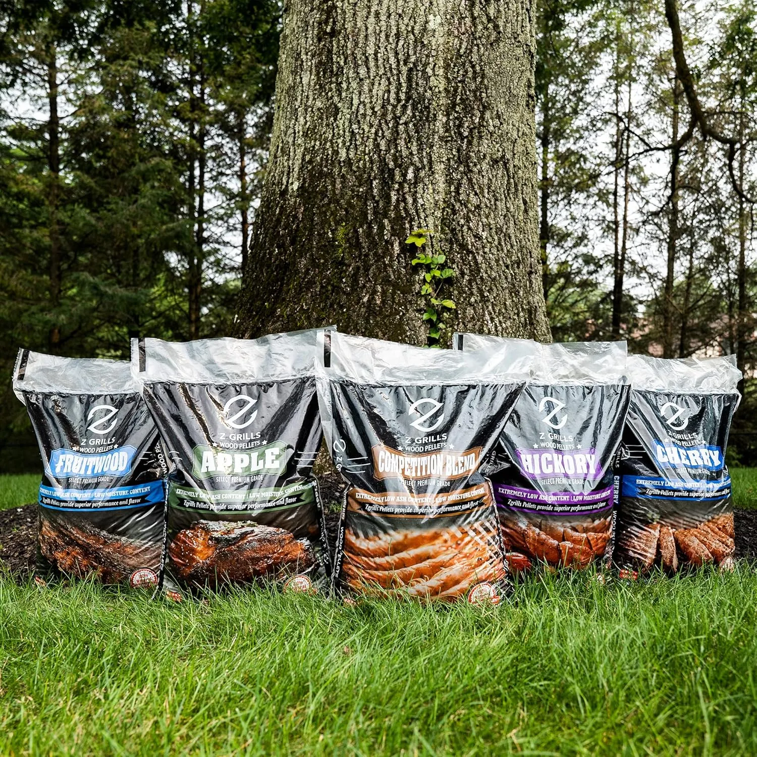 Z GRILLS Wood Pellets for Smoker Grill and BBQ, 100% All-Natural Hardwood Hickory Pellet, 20lbs