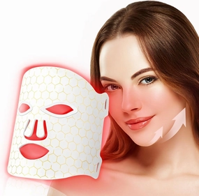 ZENG Red Light Therapy for Face - 7 Light Modes Silicone Mask Portable Upgrade LED 630nm & 850nm for Face Body Skin at Home and Travel