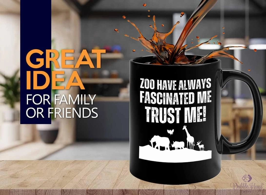 Zookeeper Coffee Mug 11oz Black - Always Fascinated Me - Zoologist Zoological Monkey Explorer Zoology Park Jungle Reptile Zoo Crew Worker