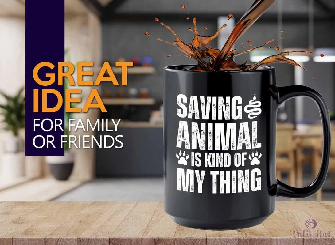 Zookeeper Coffee Mug 15oz Black - Kind Of My Thing - Zoologist Zoological Monkey Explorer Zoology Park Jungle Reptile Zoo Crew Worker